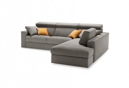 COMFOTOP - divano letto angolare ( laterale 3 posti letto + angolo quadrato con penisola ) -versione divano letto con bracciolo BIG - SOFA CLUB.