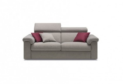 COMFORTOP - divano 3 posti letto ( versione con bracciolo ERGO ) - divano letto in tessuto sfoderabile - SOFA CLUB