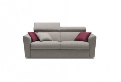 COMFORTOP - divano 3 posti letto ( versione con bracciolo SOFT ) - divano letto in tessuto sfoderabile - SOFA CLUB