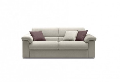 DOLCE DORMIRE - divano 3 posti letto ( versione con bracciolo ERGO ) - divano letto in tessuto sfoderabile - SOFA CLUB