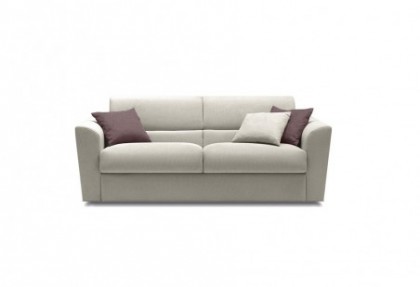 DOLCE DORMIRE - divano 3 posti letto ( versione con bracciolo SOFT ) - divano letto in tessuto sfoderabile - SOFA CLUB