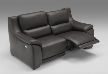 ELISA - divano relax 2 posti elettrici ( divano relax con batteria al litio a scomparsa ) - SOFA CLUB 