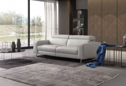ROGER - divano 3 posti con 2 relax elettrici ( divano relax elettrico e poggiatesta reclinabili ) - SOFA CLUB