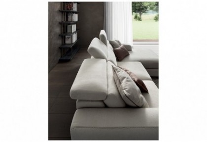 LINUS - composizione divano con chaise longue ( divano con schienale reclinabile in diverse posizioni ) - SOFA CLUB