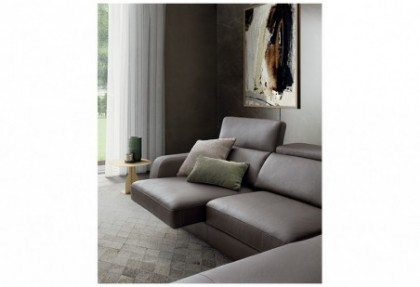 LINUS - composizione divano ad angolo quadrato con penisola ( divano con sedute estraibili ) - SOFA CLUB