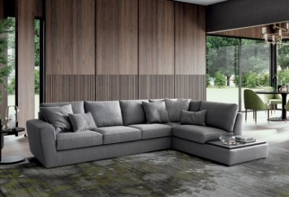 FRIEND - composizione divano ad angolo ( divano con TAVOLINO oppure con CUCCIA PER CANE ) - SOFA CLUB