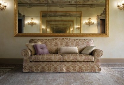 PROVENZA - divano 3 posti  ( divano con balza + bordino in contrasto di colore ) divani classici online - SOFA CLUB