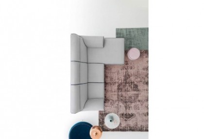 MORRISON - composizione divano con penisola reversibile in tessuto sfoderabile ( divani online  outlet ) - SOFA CLUB  