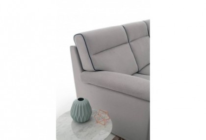 MORRISON - composizione divano con penisola reversibile in tessuto sfoderabile ( divano outlet con bordino in contrasto di colore ) - SOFA CLUB  