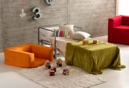 COMODOSA - poltrona letto design ( vista meccanismo ) - SOFA CLUB