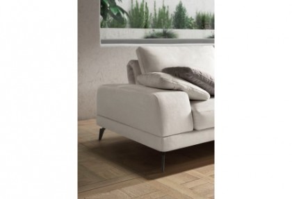 FEELING - divano ad angolo con TAVOLINO ( particolare del bracciolo CLASS ) - SOFA CLUB