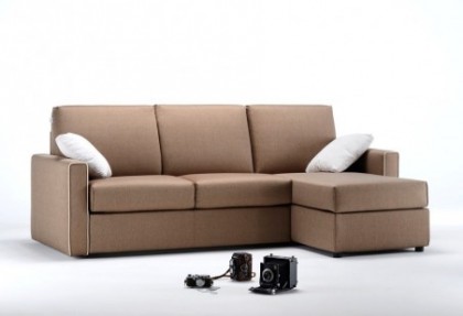 BIG 20 - composizione divano letto con chaise longue reversibile e contenitore ( bracciolo STANDARD ) - SOFA CLUB