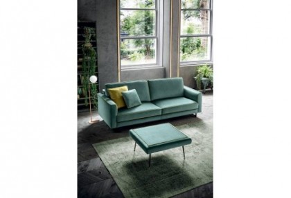MILOS - divano 3 posti maxi ( bordino in contrasto di colore - piedino TWO ) - SOFA CLUB