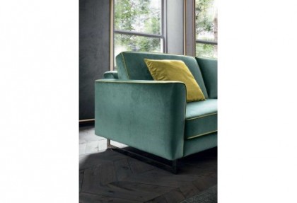 MILOS - divano 3 posti maxi ( piedino TWO antracite lucido ) - SOFA CLUB