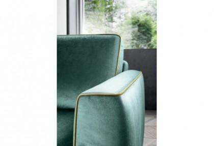 MILOS - divano 3 posti maxi ( divano personalizzabile con bordino in contrasto di colore ) - SOFA CLUB