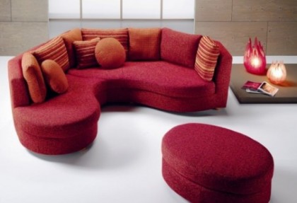 ROCK - divano curvo ( larghezza 240 cm. - profondità 230 cm. ) - SOFA CLUB