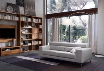 FIZZY - divano 3 posti ( con poggiatesta reclinabili abbassati ) - SOFA CLUB