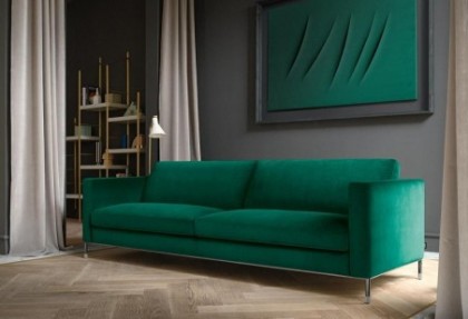 COMODO - divano 3 posti super larghezza 244 cm. ( divano moderno in piuma ) - SOFA CLUB