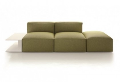 LEGO - divano componibile design ( 2 poltrone L 70 cm. - TAVOLINO TERMINALE - pouf ) - SOFA CLUB