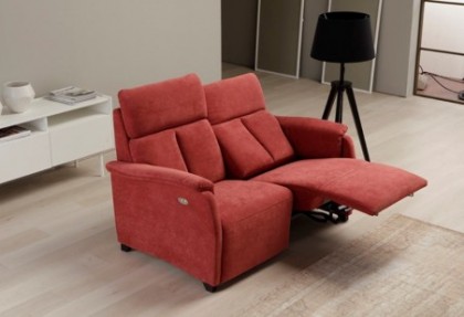 SMALL - divano 2 posti con 2 relax elettrici ( divano in tessuto antimacchia idrorepellente ) - SOFA CLUB