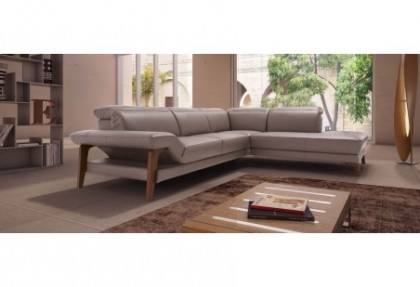 PALACE - divano ad angolo quadrato con penisola ( profilo struttura stessa tinta del divano ) - SOFA CLUB