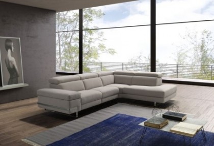 LIVE - divano relax angolare ( divano con 2 relax elettrici e poggiatesta reclinabili ) - SOFA CLUB
