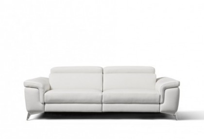 HABART - divano relax 2 posti maxi con 2 meccanismi elettrici ( divano alto da terra con piedini in acciaio cromato ) - SOFA CLUB