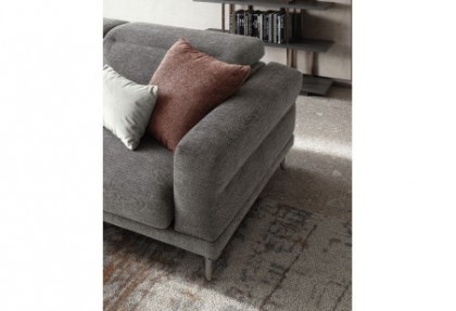 ALLISON - divano con chaise longue in tessuto ( divano con sedute estraibili e poggiatesta reclinabili ) - SOFA CLUB