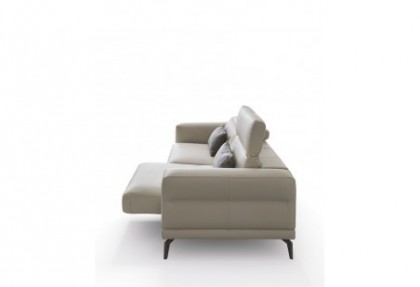 ALLISON - divano 3 posti in pelle ( divano con sedute scorrevoli ) - SOFA CLUB
