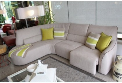 88 ROUND - divano relax ad angolo curvo ( divano in cashmere art. SOFT TOUCH )  - SOFA CLUB
