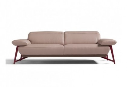 PRESTIGE - divano 3 posti di desgn ( rivestimento in pelle ) - SOFA CLUB