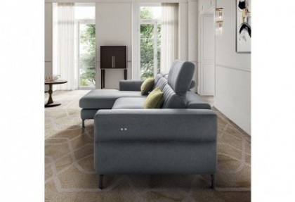 MILANO - divano con chaise longue relax ( tasti TOUCH a sfioramento per la movimentazione del meccanismo ) - SOFA CLUB