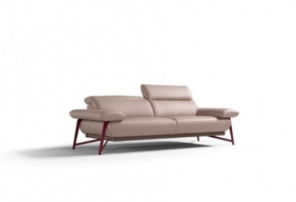 PRESTIGE - divano con poggiatesta reclinabili ( rivestimento in pelle ) - SOFA CLUB