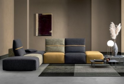 LIKE MODERN - composizione divano ad angolo ( divano in tessuto completamente sfoderabile ) - SOFA CLUB