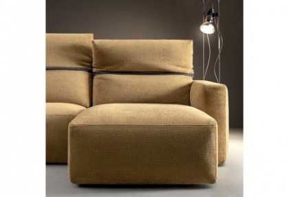 LIKE MODERN - composizione divano con chaise longue ( chaise longue con BRACCIOLO MODERN larghezza 19 cm. ) - SOFA CLUB