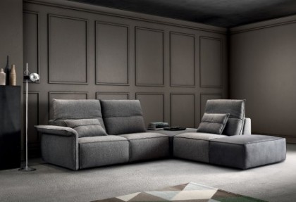 LIKE DESIGN - divano relax angolare ( divano in tessuto completamente sfoderabile ) - SOFA CLUB