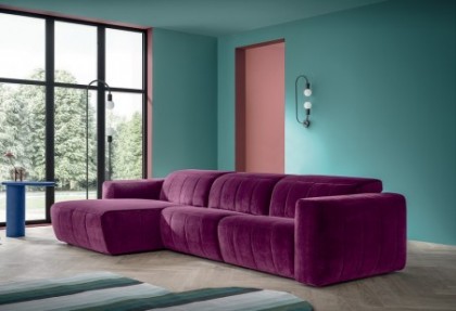 ORIGINAL - composizione divano con penisola ( divano in tessuto completamente sfoderabile ) - SOFA CLUB