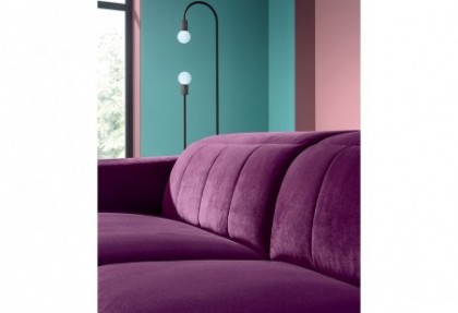 ORIGINAL - composizione divano con penisola ( particolare lavorazione con cucitura trapuntata ) - SOFA CLUB