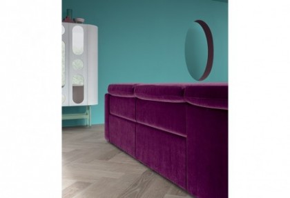 ORIGINAL - composizione divano con penisola ( divano in centro stanza con poggiatesta reclinabili abbassati ) - SOFA CLUB