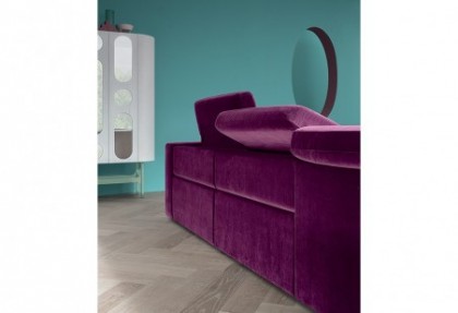 ORIGINAL - composizione divano con penisola ( divano in centro stanza con poggiatesta reclinabili rialzati ) - SOFA CLUB