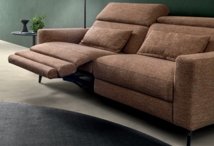 DREAM - divano 3 posti relax ( meccanismo relax con doppia pediera e poggiatesta reclinabile ) - SOFA CLUB