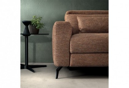 DREAM - divano 3 posti relax ( divano alto da terra con piedino REGULAR nero semilucido H 14 cm. - bracciolo compatto larghezza 18 cm. ) - SOFA CLUB