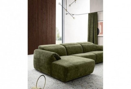 LUX - composizione divano con penisola ( caratteristica principale di questo sofà è il suo bracciolo ) - SOFA CLUB