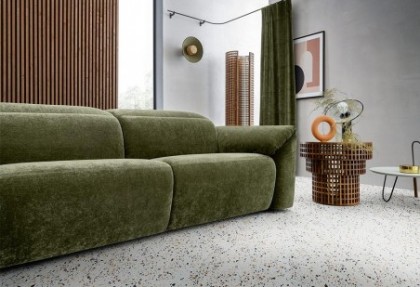 LUX - composizione divano con penisola ( divano in tessuto completamente sfoderabile ) - SOFA CLUB