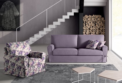 80 CLASSIC - divano 3 posti + poltrona ( divani profondità 80 cm. ) - SOFA CLUB