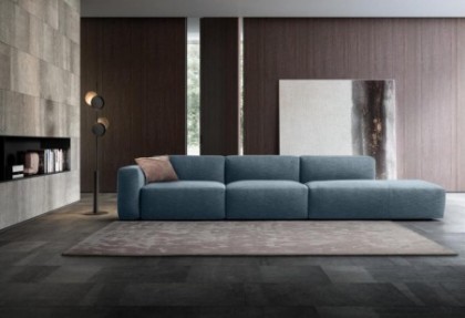 MORBIDONE - composizione divano con lato penisola - SOFA CLUB