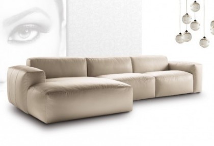MORBIDONE - composizione divano con chaise longue ( divano 2 posti laterale + chaise longue ) - SOFA CLUB