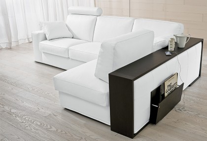 EASY 25 - divano letto ad angolo contenitore ( angolo medio contenitore + optional tavolino ELLE ) - SOFA CLUB