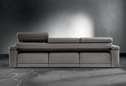 MIAMI - composizione divano allungabile con chaise longue ( vista del retro ) - SOFA CLUB