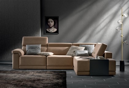 MIAMI - composizione divano ad angolo soft con penisola ( divano 2 posti laterale + angolo SOFT con penisola ) - SOFA CLUB
